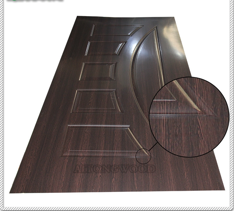 3mm Melamine Moulded Laminated HDF Door Skin for Afghanistan Market