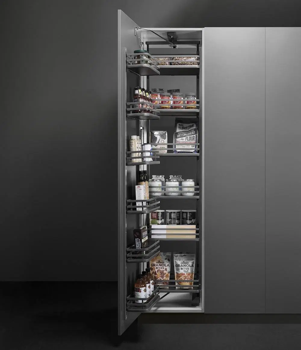 Küchenschrank Hardware Zubehör Schrank herausziehen Storage Rack Stahl Tandem 6 Tier Pantry Korb