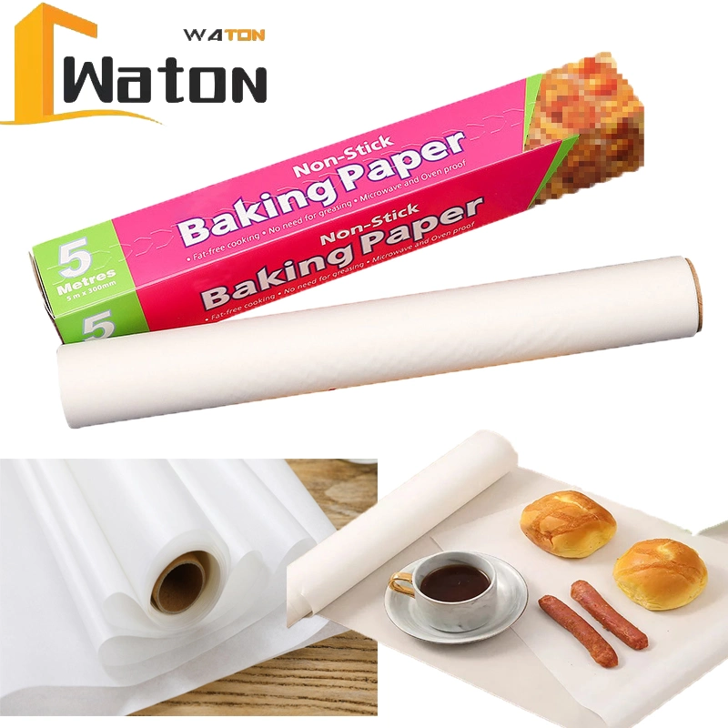 High quality/High cost performance Greaseproof Two Side Silicone Coated Paper Roll Custom Cooking Parchment Baking Paper