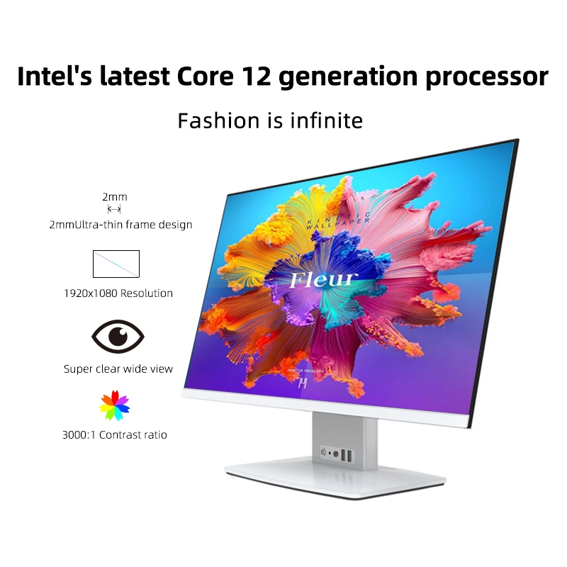 2023 New Fashion Personalization Design 24 Inch Wireless Charging All in One Computer PC