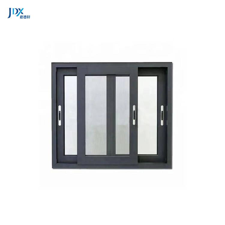 Hurricane Impact Soundproof Aluminum Sliding Window Doors Low-E Glass Sliding Aluminum Window