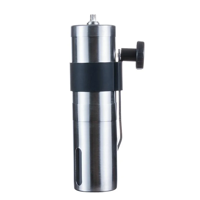 Großhandel Startseite Edelstahl Manuelle Mühle Portable Kaffeebohne Grinder Set Mit Kaffeemaschine Für Handkaffee