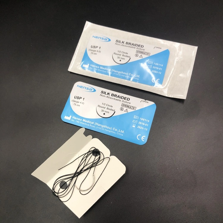 Medical Absorbable Surgical Chromic Catgut Suture with Needle Ce ISO