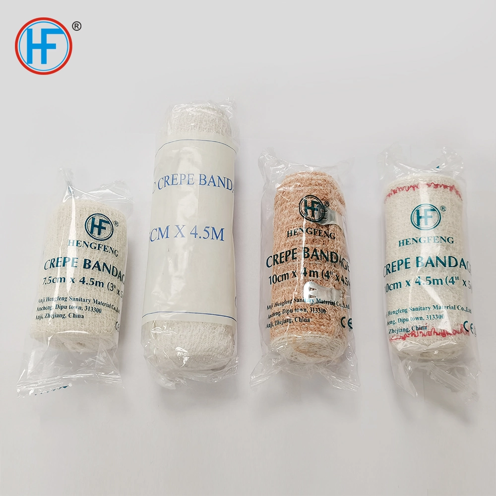 Mdr CE Approved OEM Fast Delivery Disposable Medical Crepe Bandage with Good Air Permeability