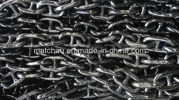 Black Paint Studless and Stud Link Anchor Chain