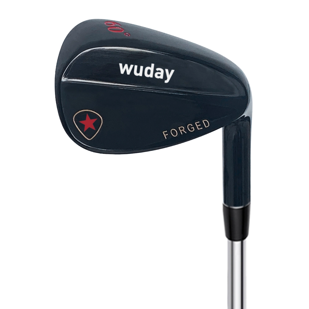 Logotipo personalizado negro de 60 grados de acero inoxidable forjado cuña Golf