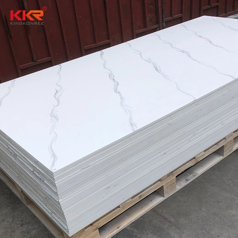 Kitchen Worktop 12 mm White Artificial Marble Stone