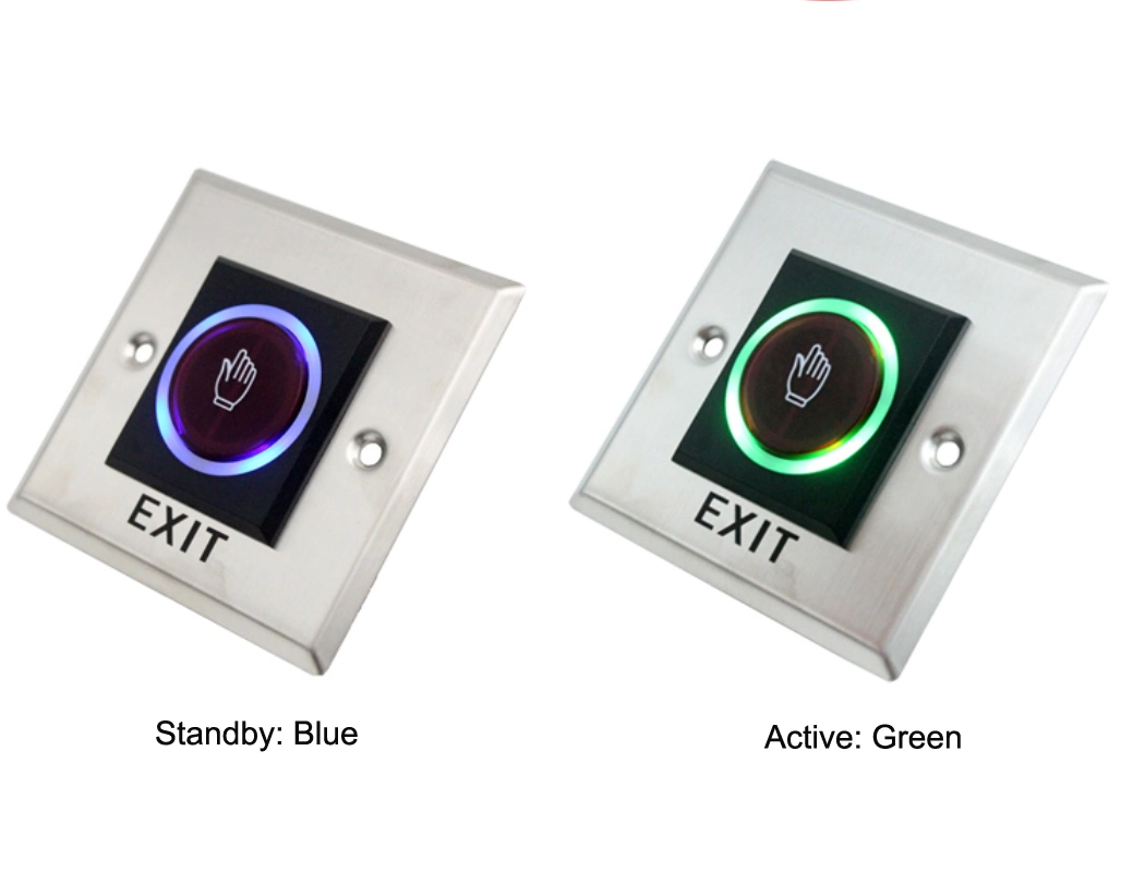 86 Type Auto Door IR Touch Free Exit Button Switch with LED