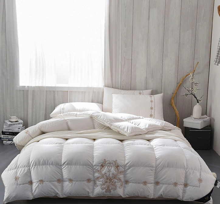 Taille personnalisée vers le bas d'autres couette réversible courtepointe microfibre 100% duvet