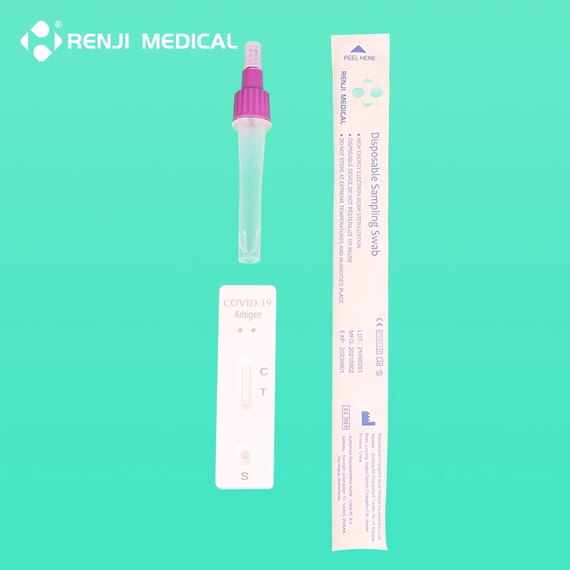 Renji Brand Medical Equipment Factory Diagnostic Test Kit Nasal Swab Antigen Rapid Test