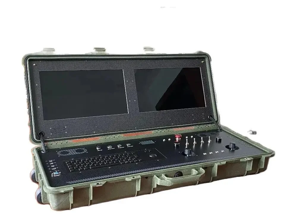 Дрон UAS Дистанционная система управления UAV Производитель Двухэкранный пульт ДУ Наземная станция управления видеосистемой
