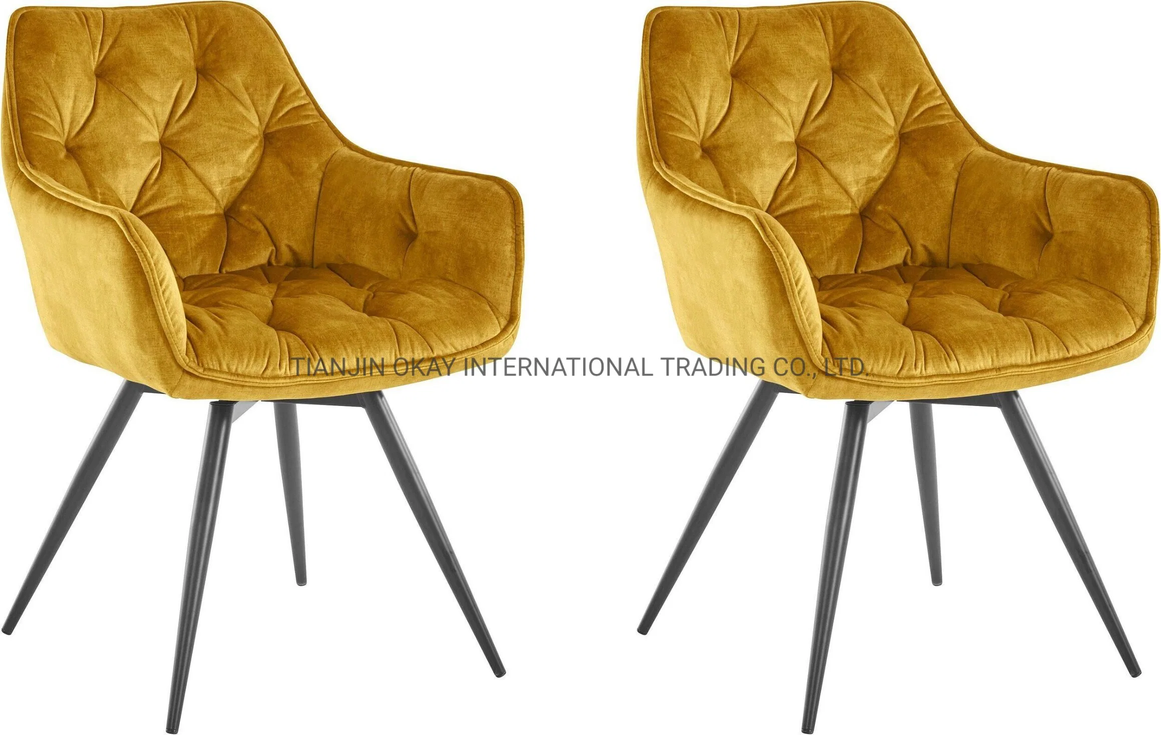 Dining Room Set Restaurant Chair Wholesale/Supplier Modern Velvet Luxury Design Chairs Dining Chairs with Metal Leg