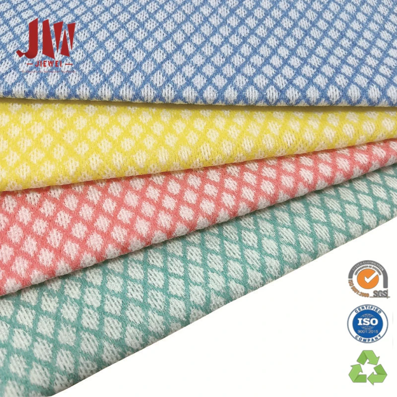 Wave Pattern Spunlace Nonwoven Fabric Kitchen Cleaning Multiuse Wipes Cloth Towel Cleaning Product