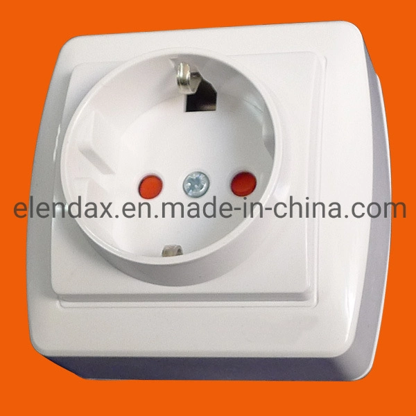 German Standard Wall Mounted Wall Socket Without Earth (S8009)