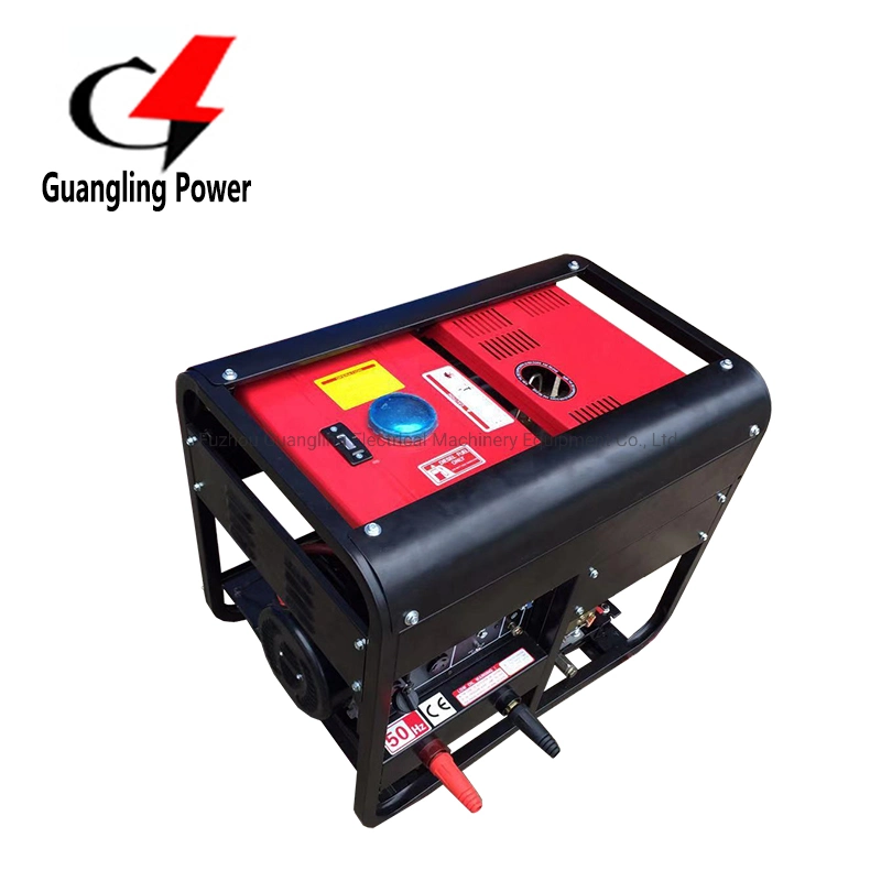 6kVA 5 in 1 Diesel 300A Post Welding Machine Generator Power Generation