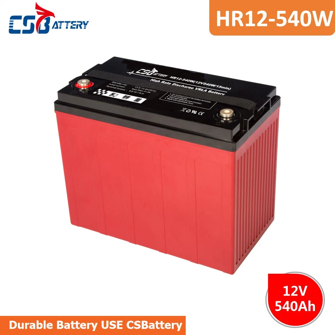 Csbattery Hr12 High Discharge Rate AGM Battery for UPS-System/Big-Discharing-Current-Application