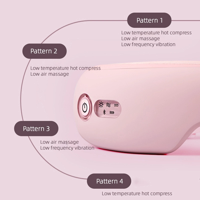 Dropping Hot Compress الاهتزاز الموسيقى Smart Eye Massager