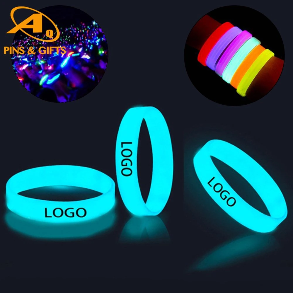 Fashion Embossed Color Filled Bracelet Customized Printed Logo Rainbow Rubber Adjustable RFID Silicone Wristband