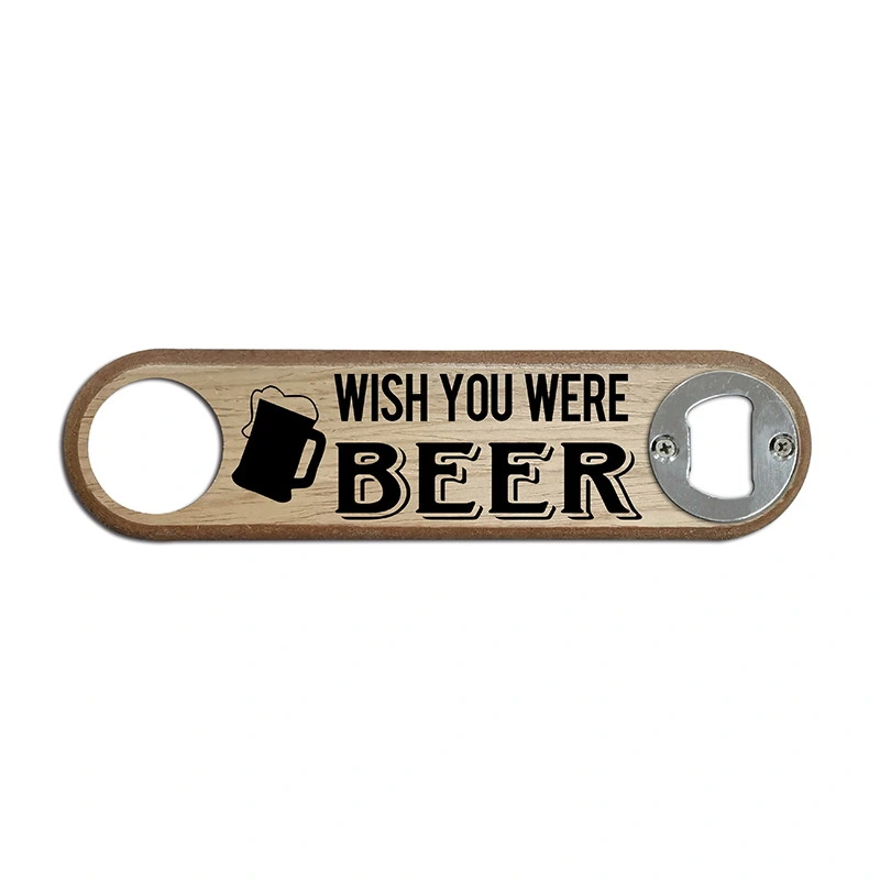 Custom Wood Bar Blade Beer Bottle Opener