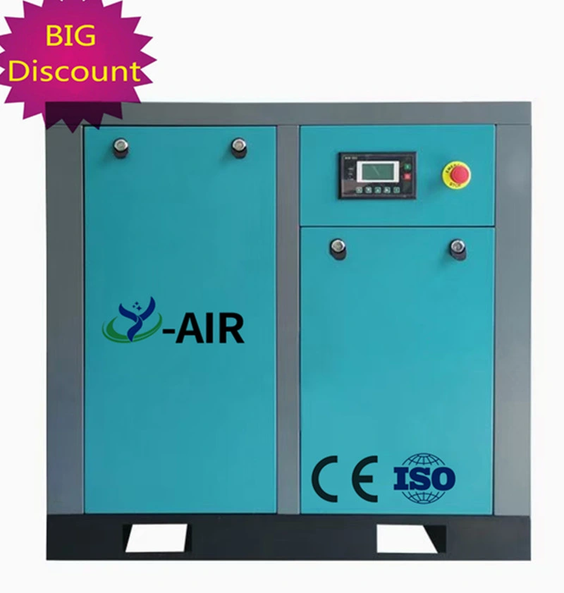 Hot Sale Best Price Industrial Brand Portable Rotary Screw Type Air Compressor 10HP-100HP Manufacturer with High Effciency Saving Power CE & ISO