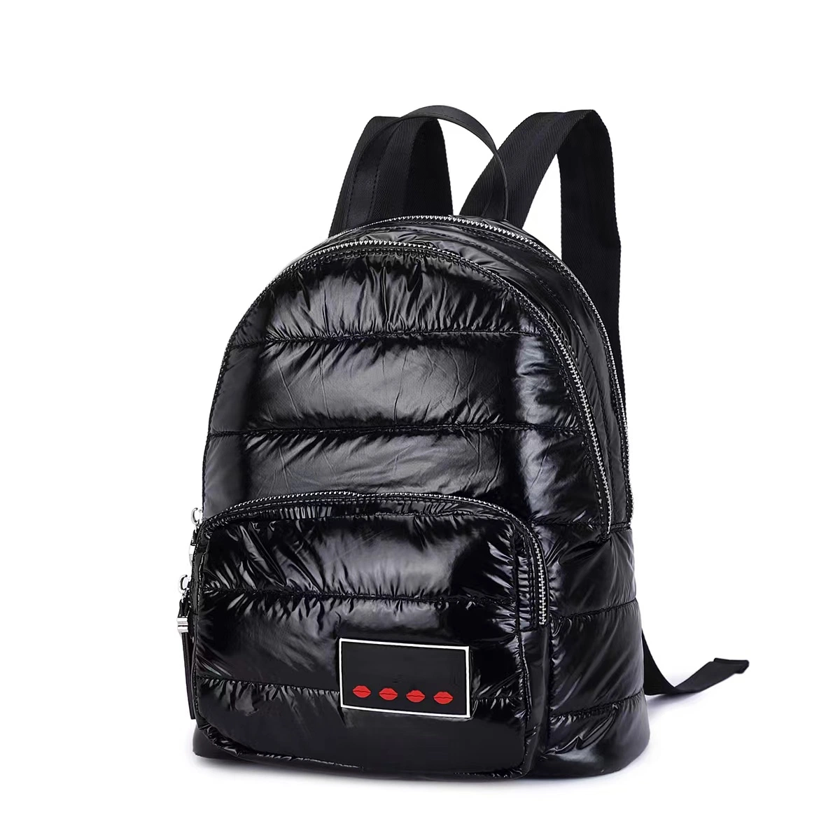 Hombres y Mujeres PU mochila de viaje Bolso multipropósito Zipper Mochila Unisex