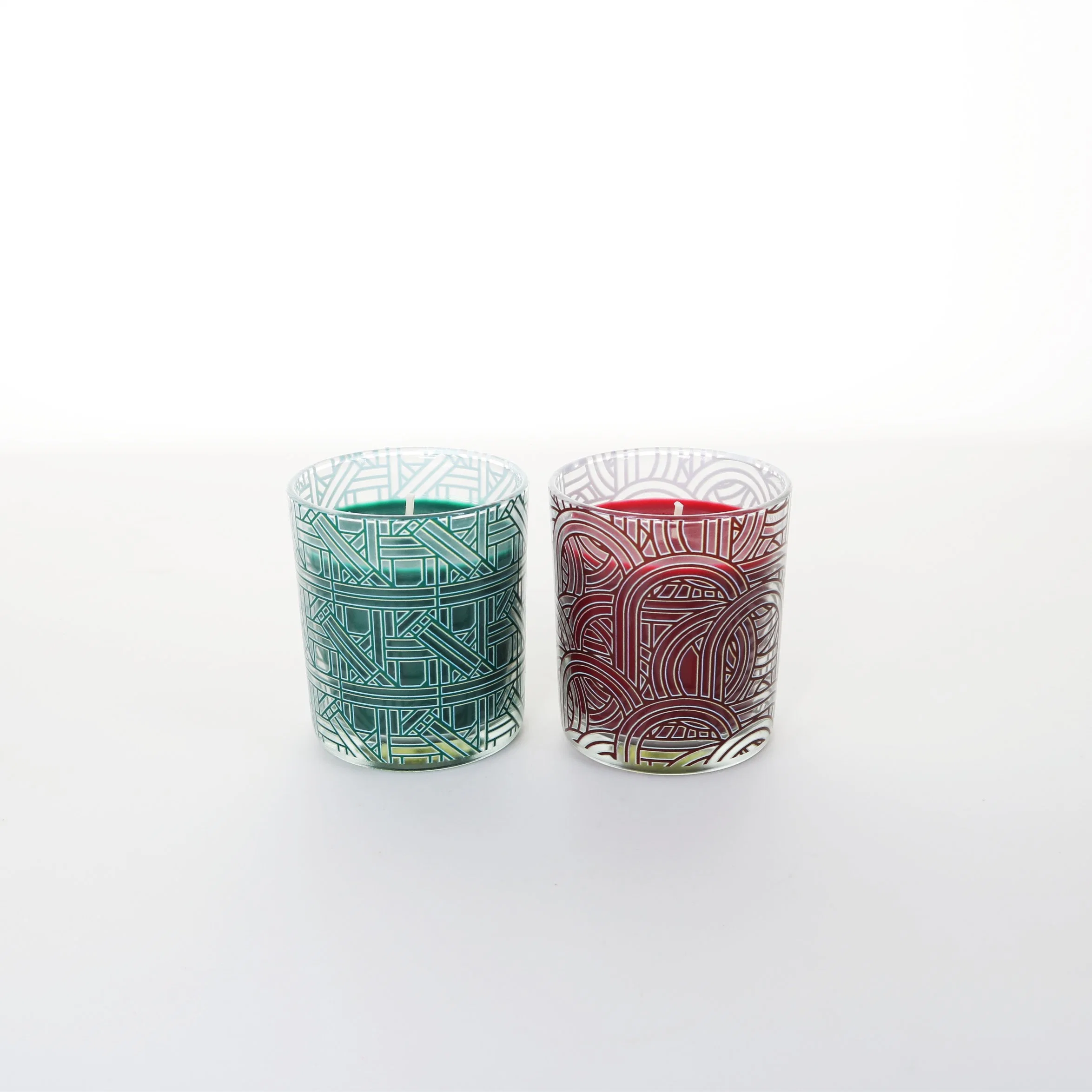 Multi-Cup Aromatherapy Christmas Frosted Glass Candle for Christmas Candle Gifts Home Decoration