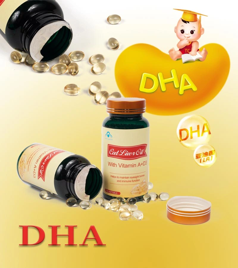 Various Contents of Deep Sea Cod Liver Oil Soft Capsules