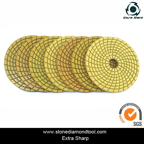 Resin 4 Inch Wet Floor Polishing Pad for Granite and Marble