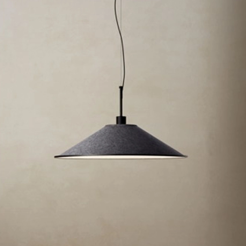 Scandinavian Design Indoor Hanging OEM ODM LED Chandelier Pendant Light Pet Felt Acoustic Lighting Interior for Home Restaurant