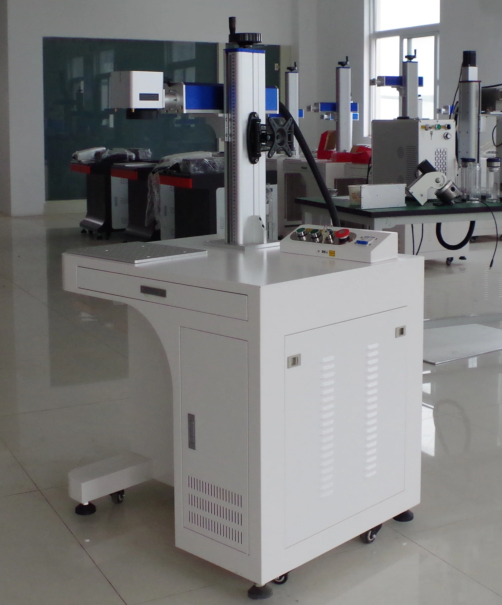 30W 50W 100W Desktop Laser Marking Machine Fiber Laser Marking Machine for Metal with 150*150mm Working Area