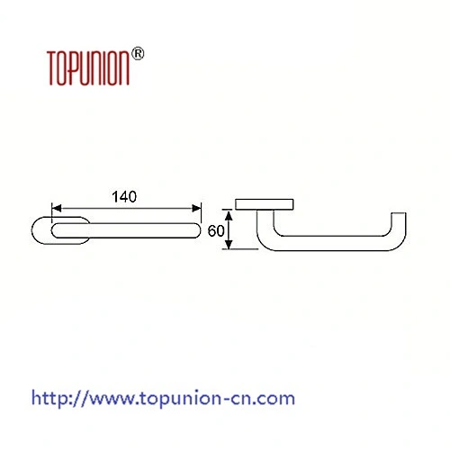 Ss304 Tube Lever Door Handle (TLH015)