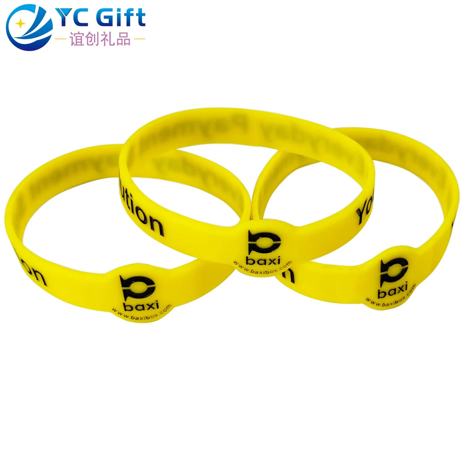 Factory Price Custom Sunken Colorful Silicone Sport Bracelet High quality/High cost performance Marathon Energy Product Rubber Band Kid School Smart Wristband for Promotional Gift