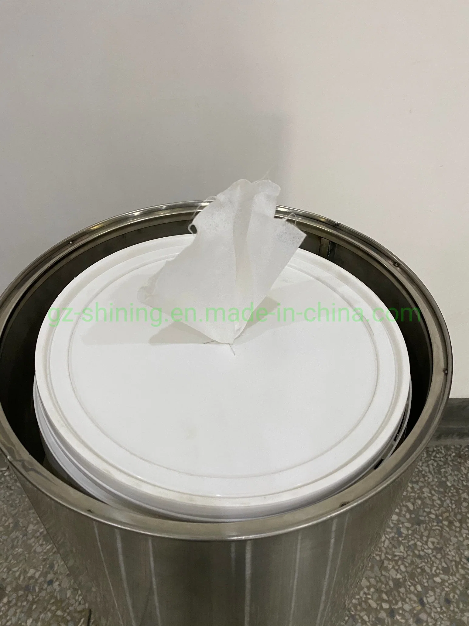 Stainless Steel Commercial Waste Bin Top with Wet Wipe & Tissue Paper Container