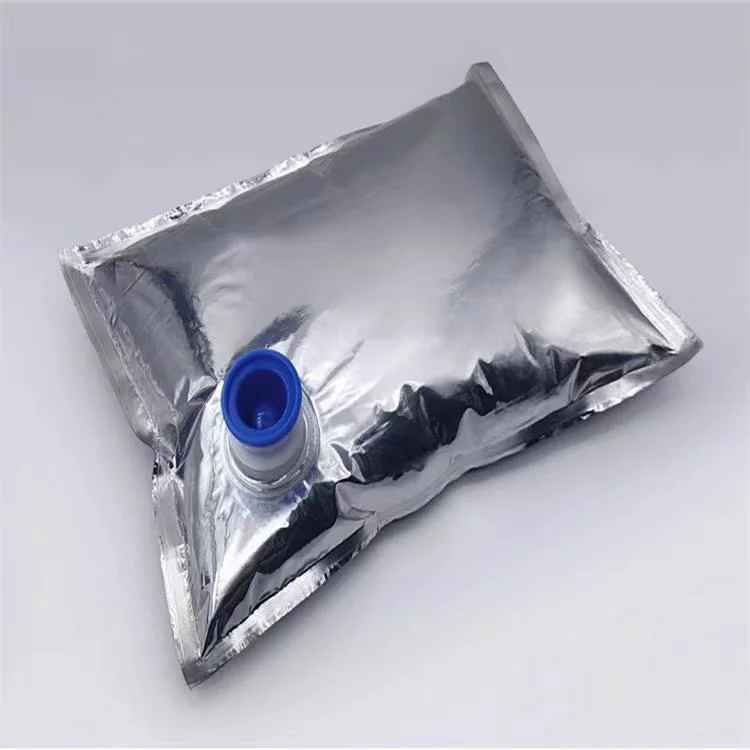 Bib Bag in Box de aluminio laminado de envasado de líquidos de la bolsa de agua de bebida con jugo de vino de la mariposa válvula toca 1L 2L 3L 5L 10L 20L 22L 25L 50L 220L