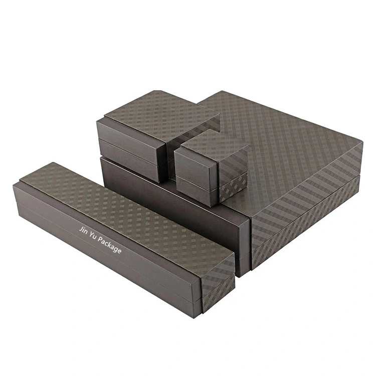 Custom Luxury Black Plastic Hinge Jewelry Packaging Storage Boxes Wholesale/Supplier