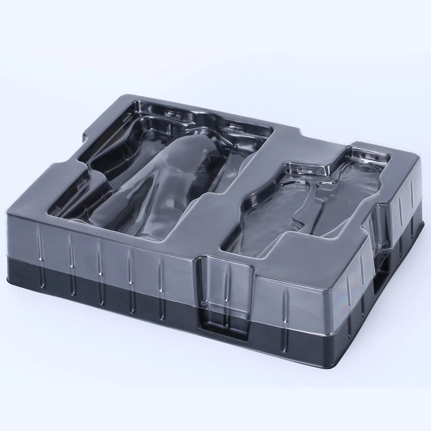 Custom Black Pet Matte Toy Packaging Blister Tray with Transparent Lid