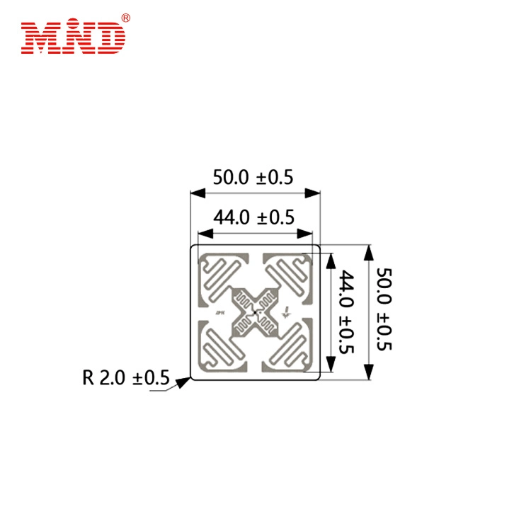 UHF H47 M4qt RFID Printable Paper Logistics Inlay húmedo/Sticker/ RFID Etiqueta/etiqueta