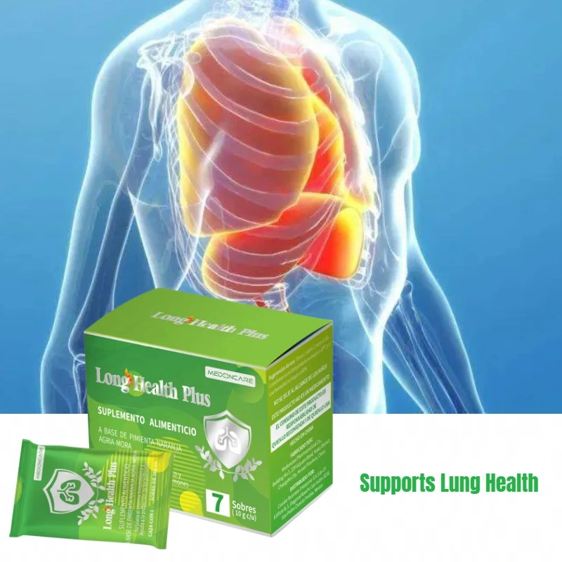 Suplemento de alimentos apoyo Salud pulmonar ayuda a aflojar la mucosidad en el Garganta y esófago