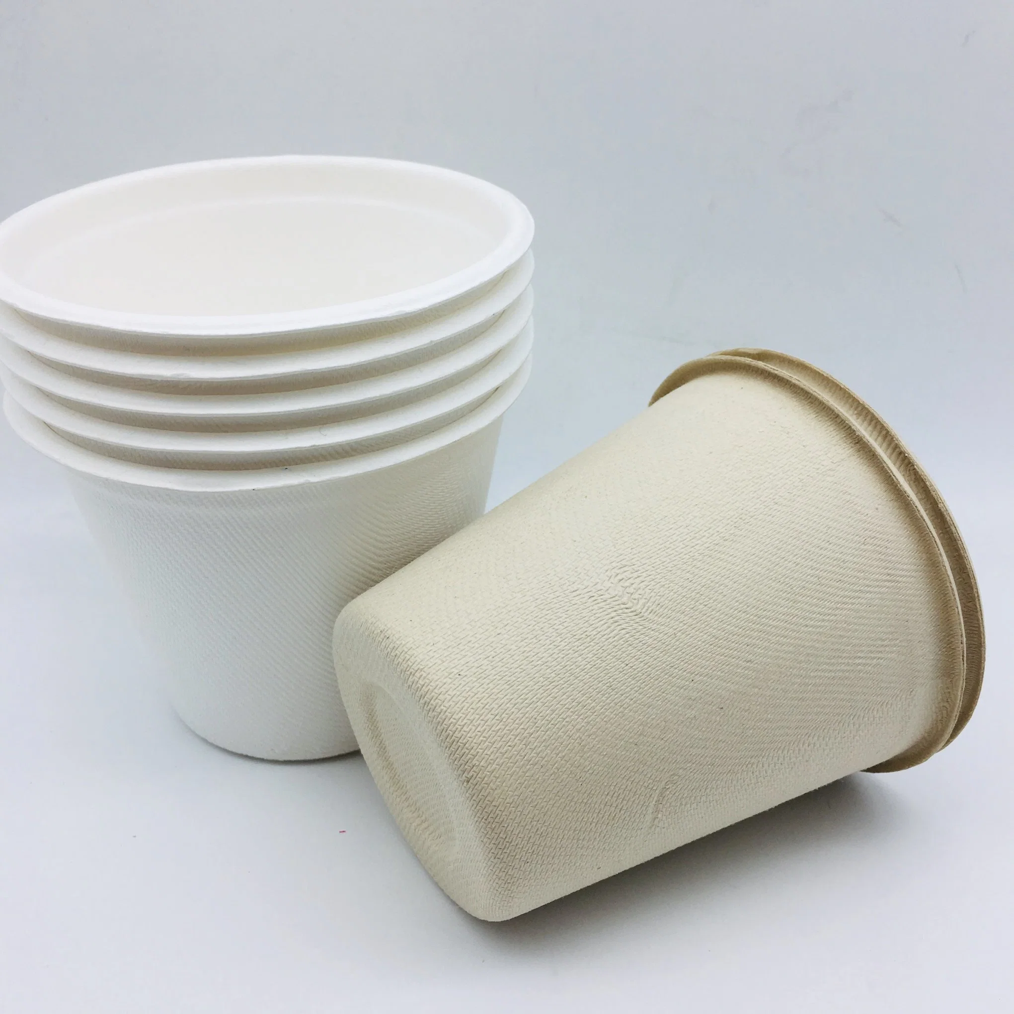 Wheat Straw Cup Single-Use Sugarcane Waterproof Paper Pulp Cup 370ml