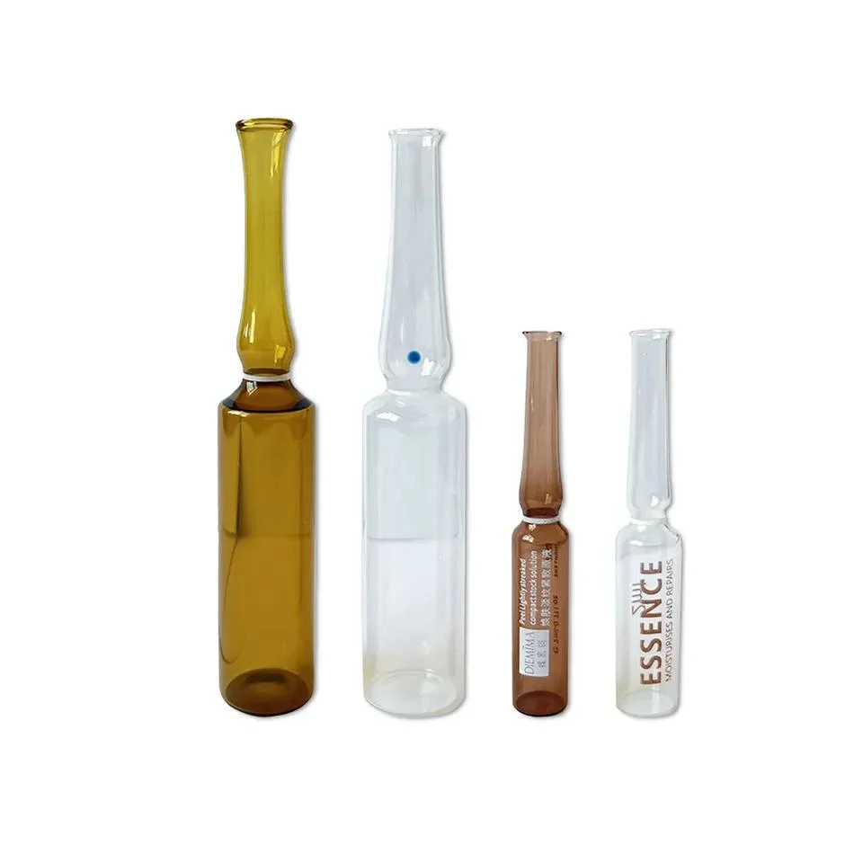 Solution de soin du visage ampoule borosilicatée en verre de 1 ml 2 ml 3 ml Ampoule