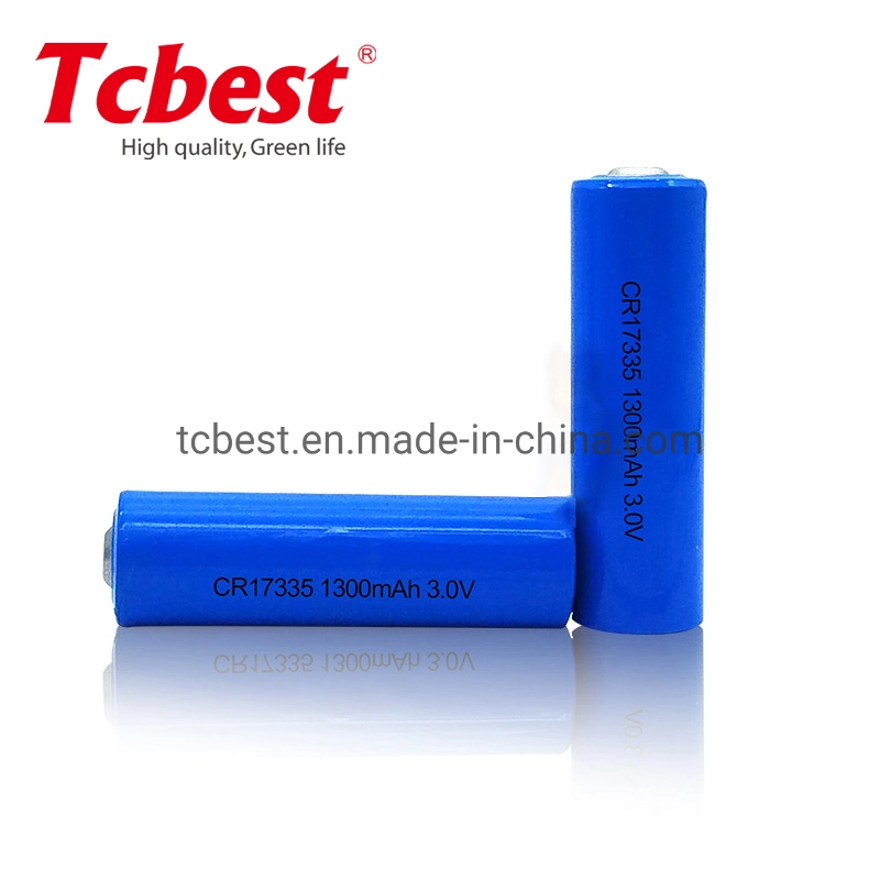 Tcbest Cr17335 3V 1500mAh Lithium Battery Primary Lithium Battery Cr17335 Dry Battery