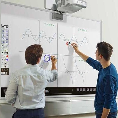 Portable Plug and Play Interactive Whiteboard for Business Presentation Iwb