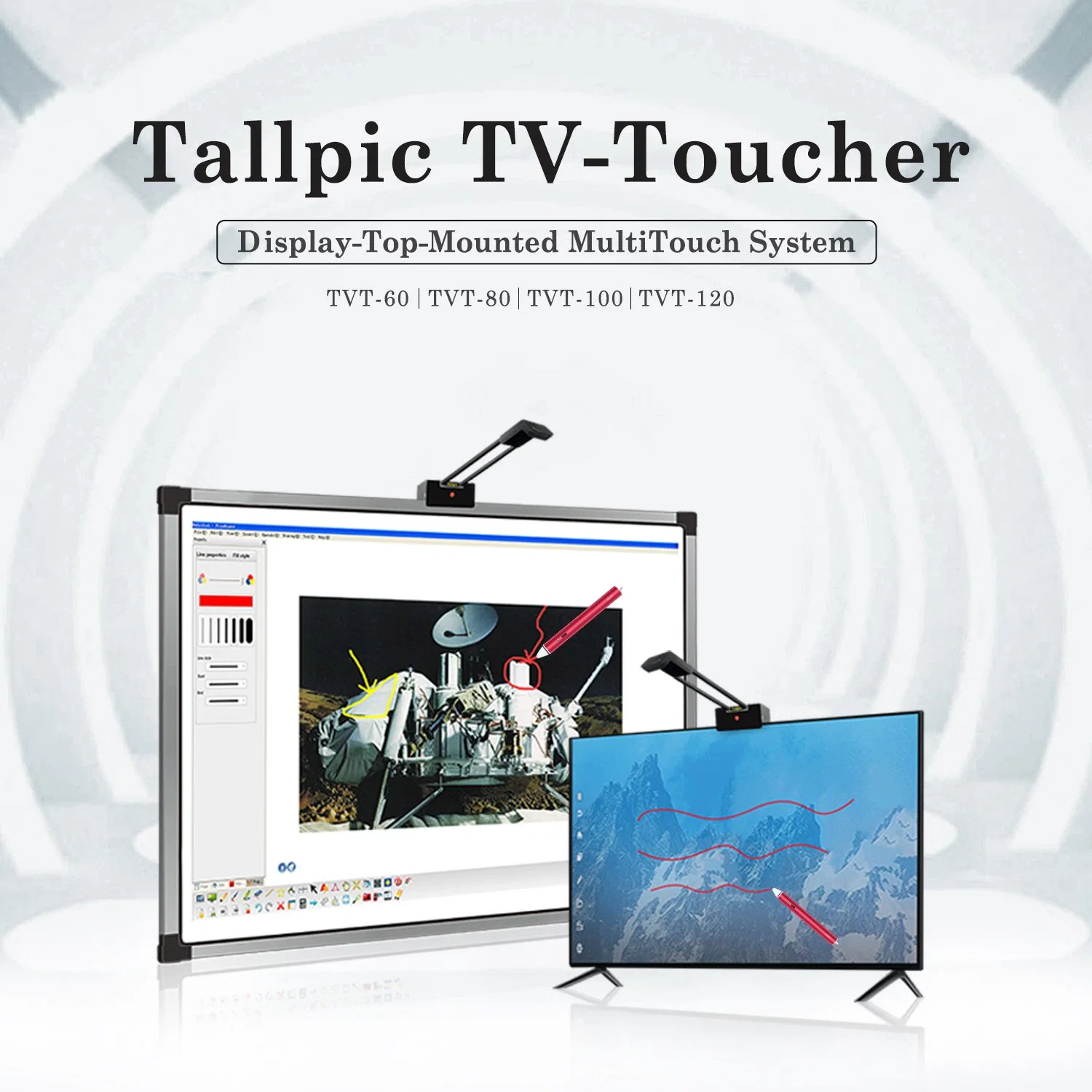 Kids Education Equipment Tallpic TV-Toucher Upto 120 Inch Screen