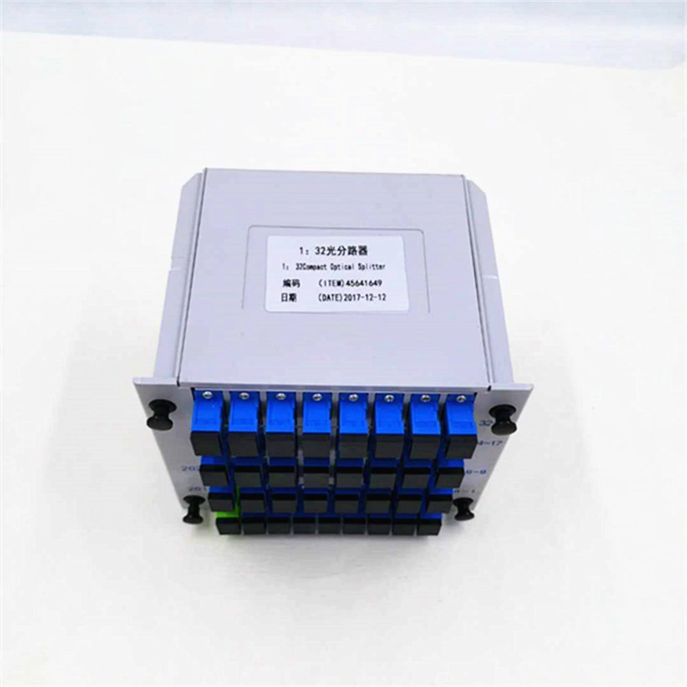 Lgx 2X8 PLC Splitter 1X32 1X16 Caja de distribución óptica