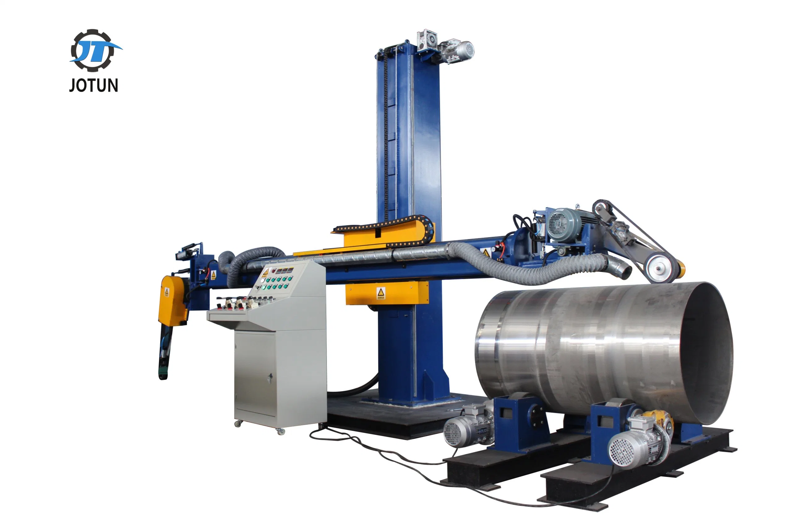 Auto Multi Heads Sand Belt Pharmaceutical and Chemical Process Equipment Polishing Machine for Steel Tank and Dished End