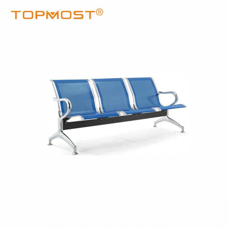 Professional and Durable Public Place Comfortable Metal 3-Seater Waiting Chair