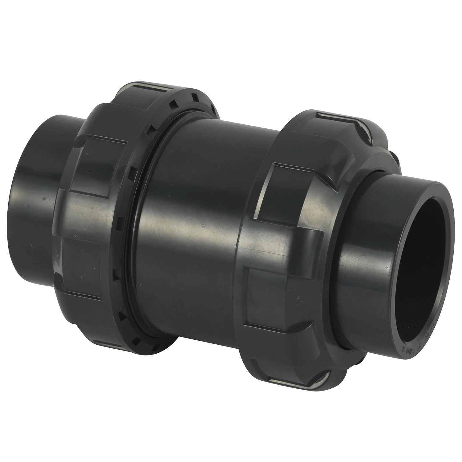 China DIN/ANSI/JIS Unique Design CPVC Plastic Double Union Check Valve