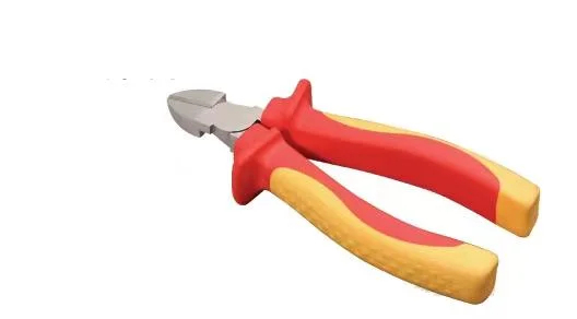 TPR Handle CRV Pearl Nickle Plated Side Cutter Diagonal Pliers (7.5-Inch)