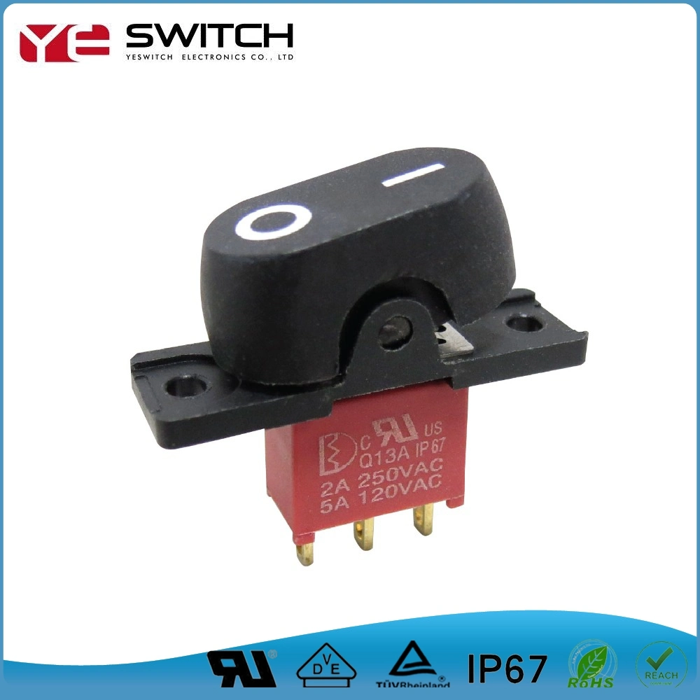 Normally Open Brass Contact Push Button Rocker Switch