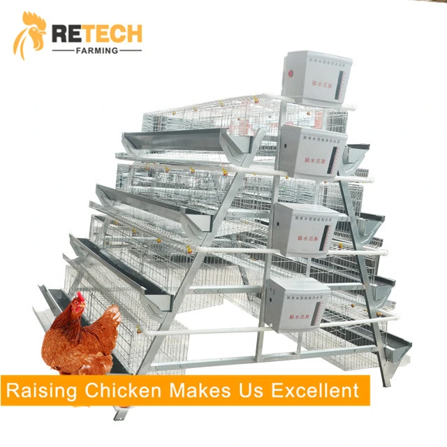 New Design 4 Tiers Manual Chicken Battery Layer Cage for Poultry Farms